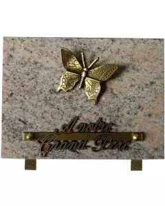 Plaque bronze papillon 15x20cm