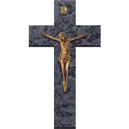 Pierre Tombale Croix de Cimetière RIP 43x22 cm